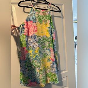 Lily Pulitzer romper dress bright multicolor pattern size 12